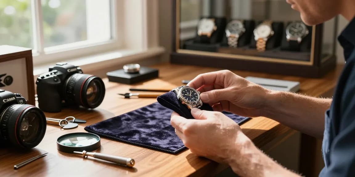 Detailing clone watches in a luxurious setting, highlighting craftsmanship and elegance.