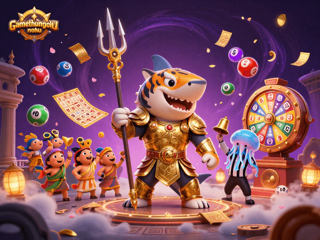 Engage in unique gaming experiences with gamethuongnohu featuring colorful lottery elements and an exciting underwater battle.