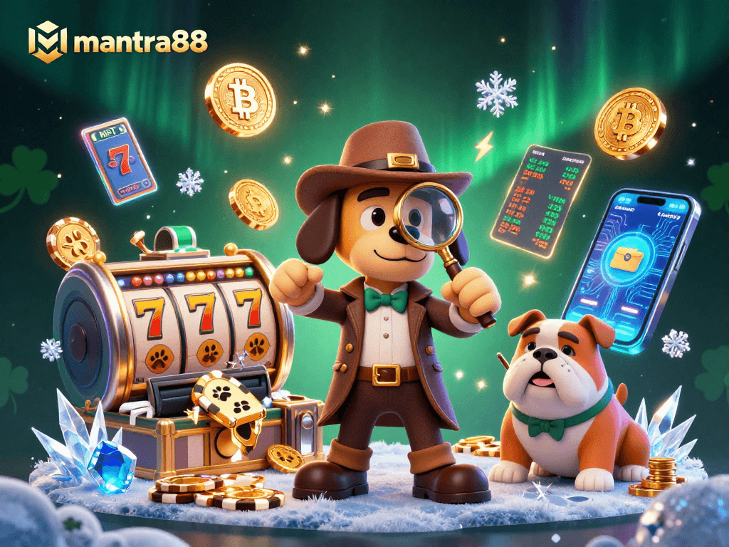 Engage with mantra88 gaming excitement through a lively 3D casino scene featuring characters, chips, and vibrant visuals.