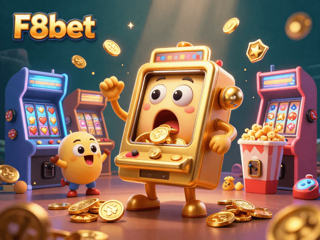 Spin the reels and celebrate big wins with F8bet's vibrant casino scene featuring golden jackpots.