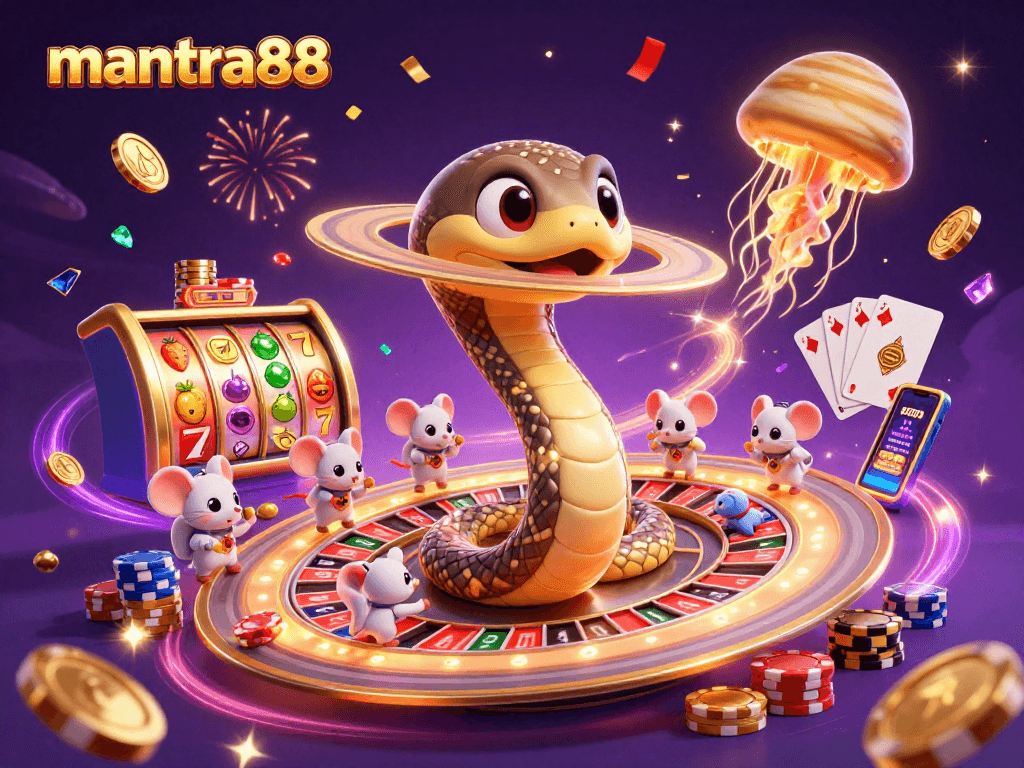 Engage with mantra88's thrilling slot experience featuring vibrant elements and captivating characters.