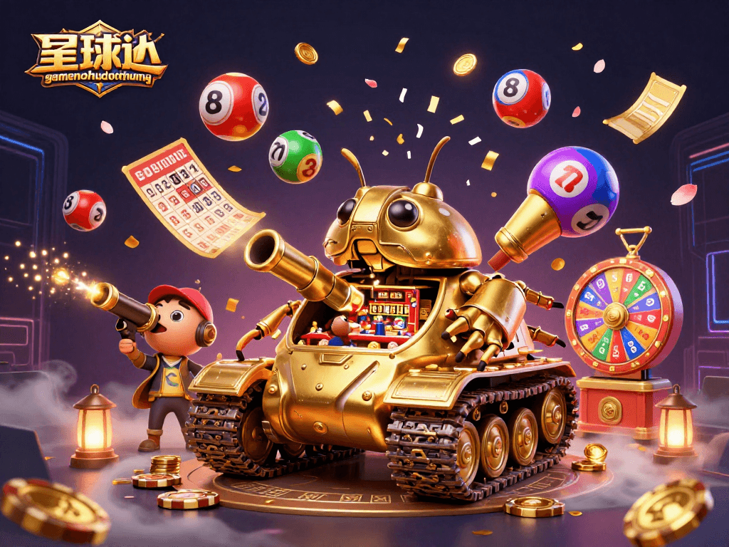 Experience jackpot excitement with gamenohudoithuong's vibrant 3D casino scene featuring dynamic gaming elements.
