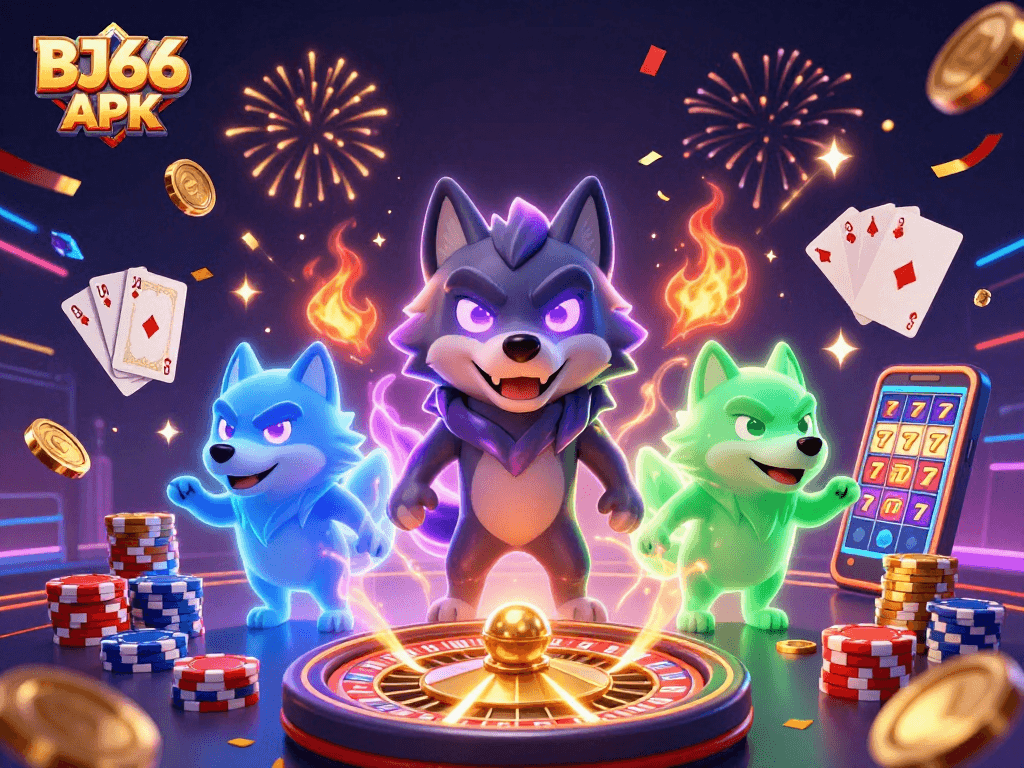 Chơi game với BJ66 APK, trải nghiệm sòng bạc trực tuyến đầy màu sắc và hấp dẫn.
