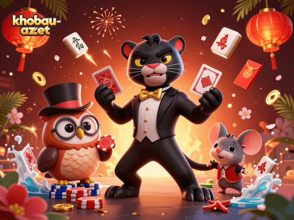 khobau-aztec engaging players with a stylish panther dealer and animated game elements