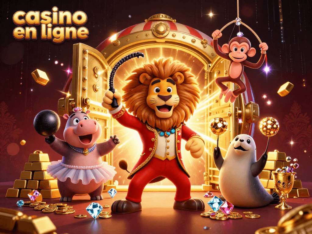 Vivez l'expérience du casino en ligne grâce à des personnages humoristiques mettant en avant une ambiance ludique et festive.