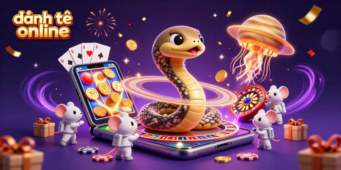 Engage in đánh đề online with a vibrant 3D illustration showcasing winning bets and cosmic gameplay elements