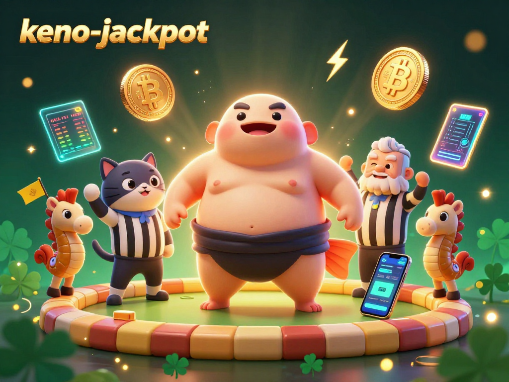 Engage in keno-jackpot thrills with dynamic 3D illustration showcasing a fun underwater casino scene.