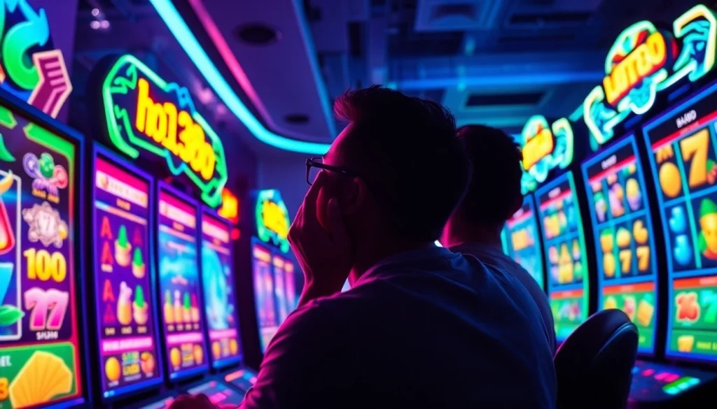 Exciting gaming setup showcasing hoki138 pro slot games in a modern environment.