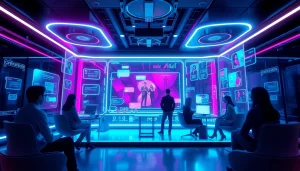 Engaging AI sex chat free environment showcasing vibrant digital interactions.