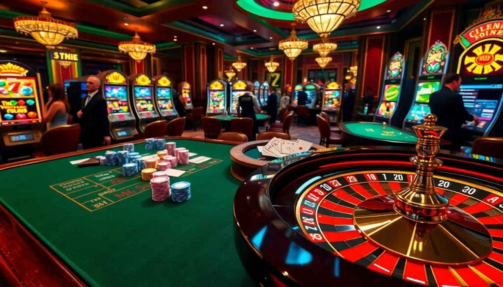Experience high-stakes action at https://vin88a.co.com/ with vibrant casino tables and excited players.