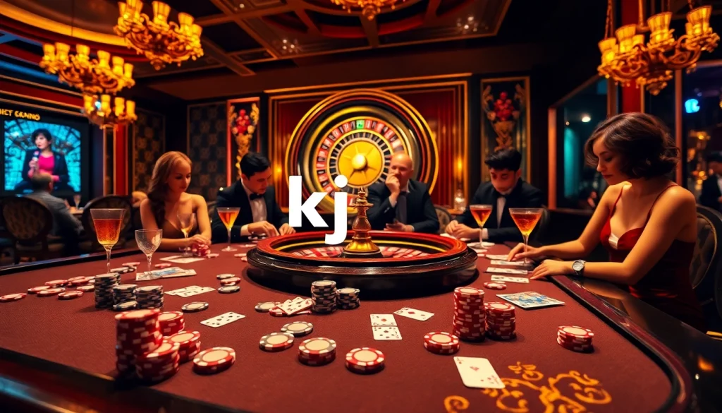 Immerse in high-stakes excitement with kjc xx88 at a glamorous casino gaming table.