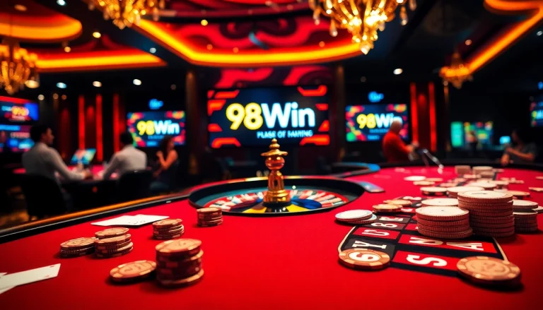 Experience the excitement at 98Win with vibrant casino games and poker action.