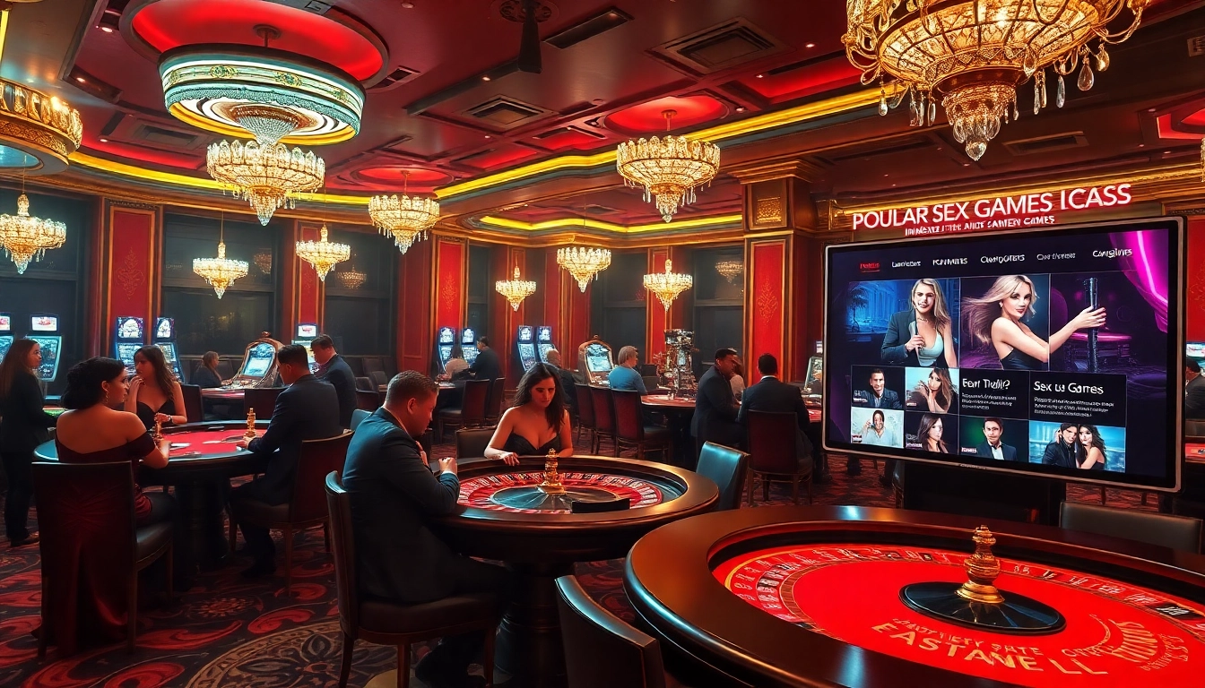 Engage with sex games AI as players experience a luxurious casino atmosphere filled with excitement.
