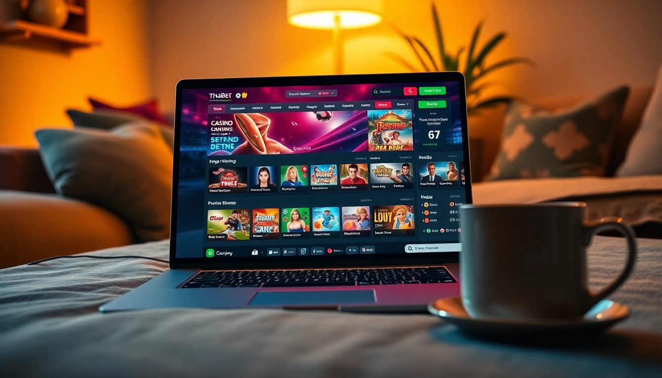Explore the user-friendly interface of thabet.com with vibrant graphics and inviting atmosphere.