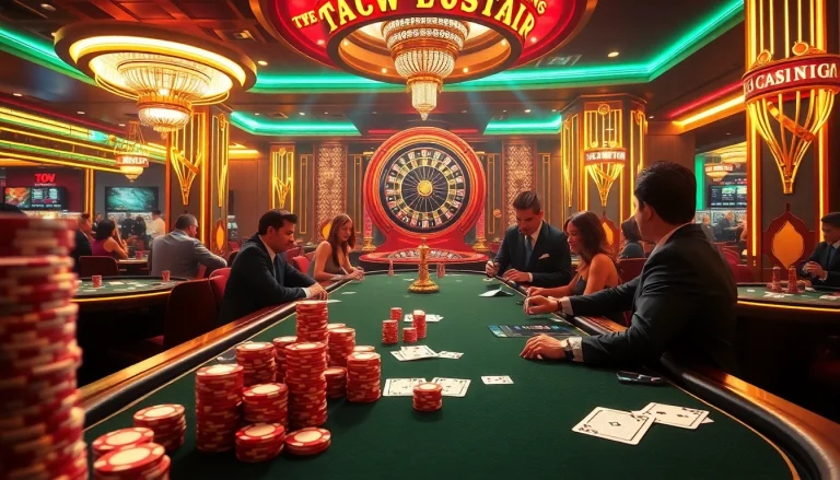 Experience the thrill of 13 Win at an upscale casino, featuring intense poker gameplay and luxurious ambiance.