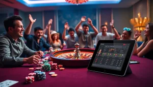 Experience the thrill of "say88 nhà cái" with lively gaming action at a casino table.