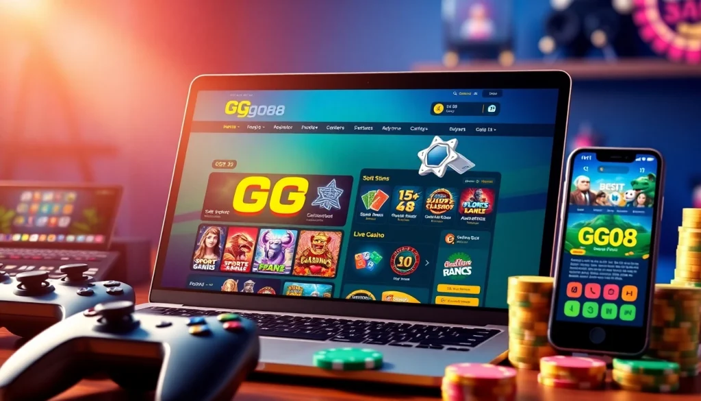 Experience GG 88's engaging online gaming platform with vibrant slot games and sports betting options.