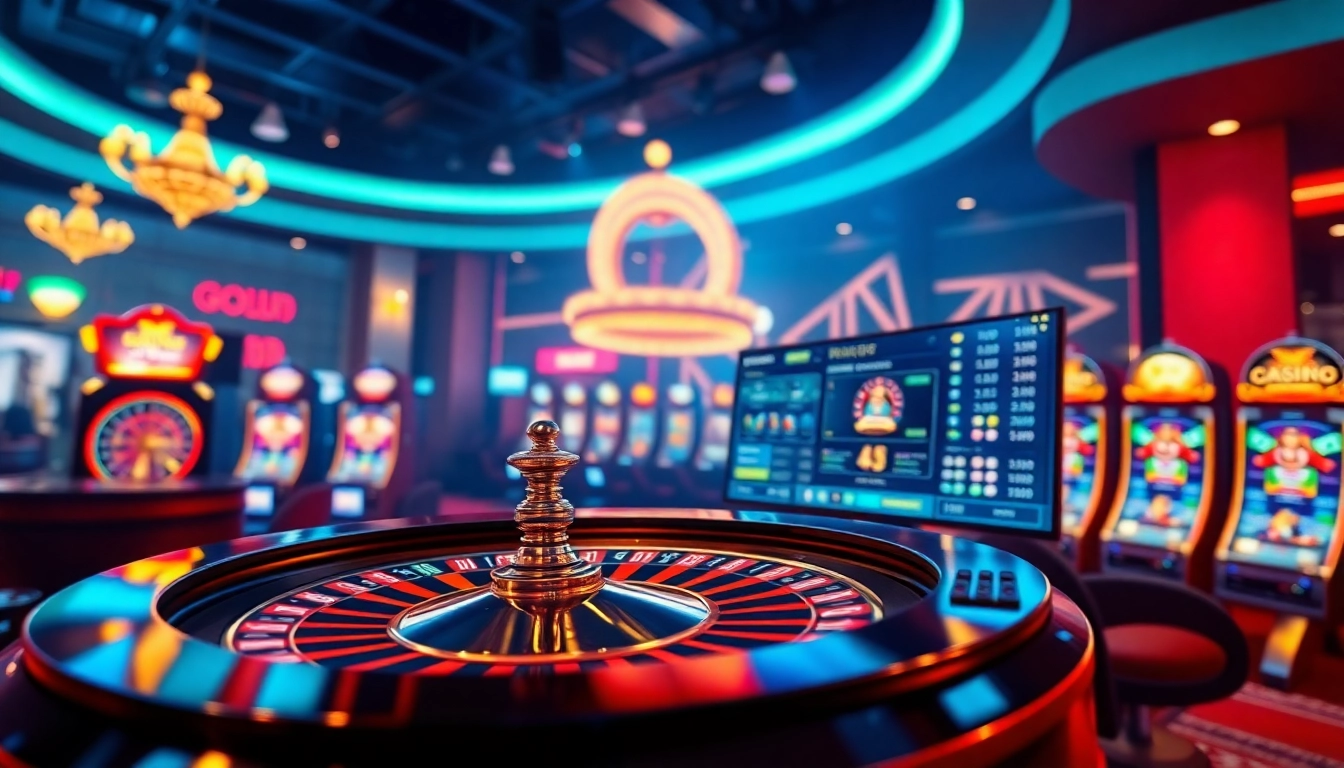 Experience online gambling at tk88win.live with a vibrant virtual casino scene showcasing dynamic games and an engaging user interface.