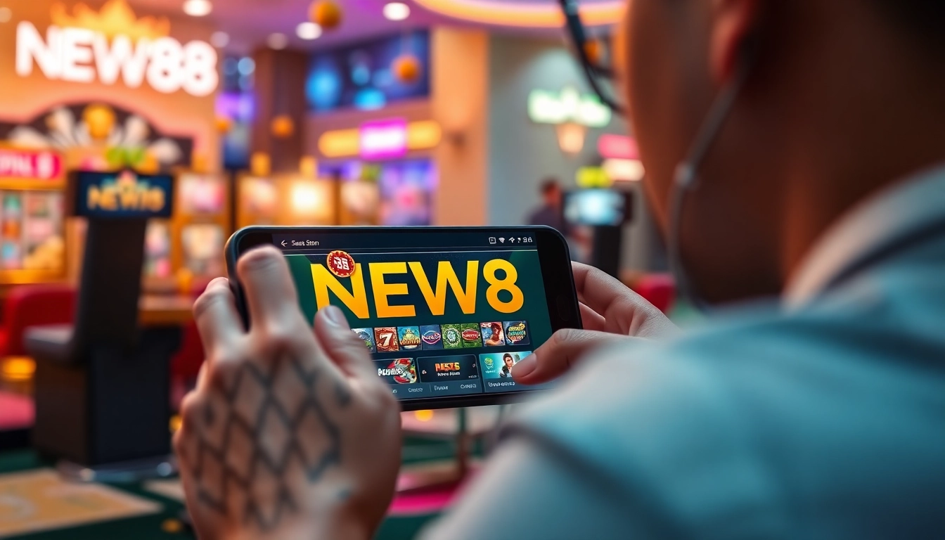 Engaging online gambling scene on new88pm.com showcasing interactive gaming.
