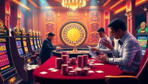 Experience thrilling gameplay at 98win with luxurious casino elements and high-stakes excitement.