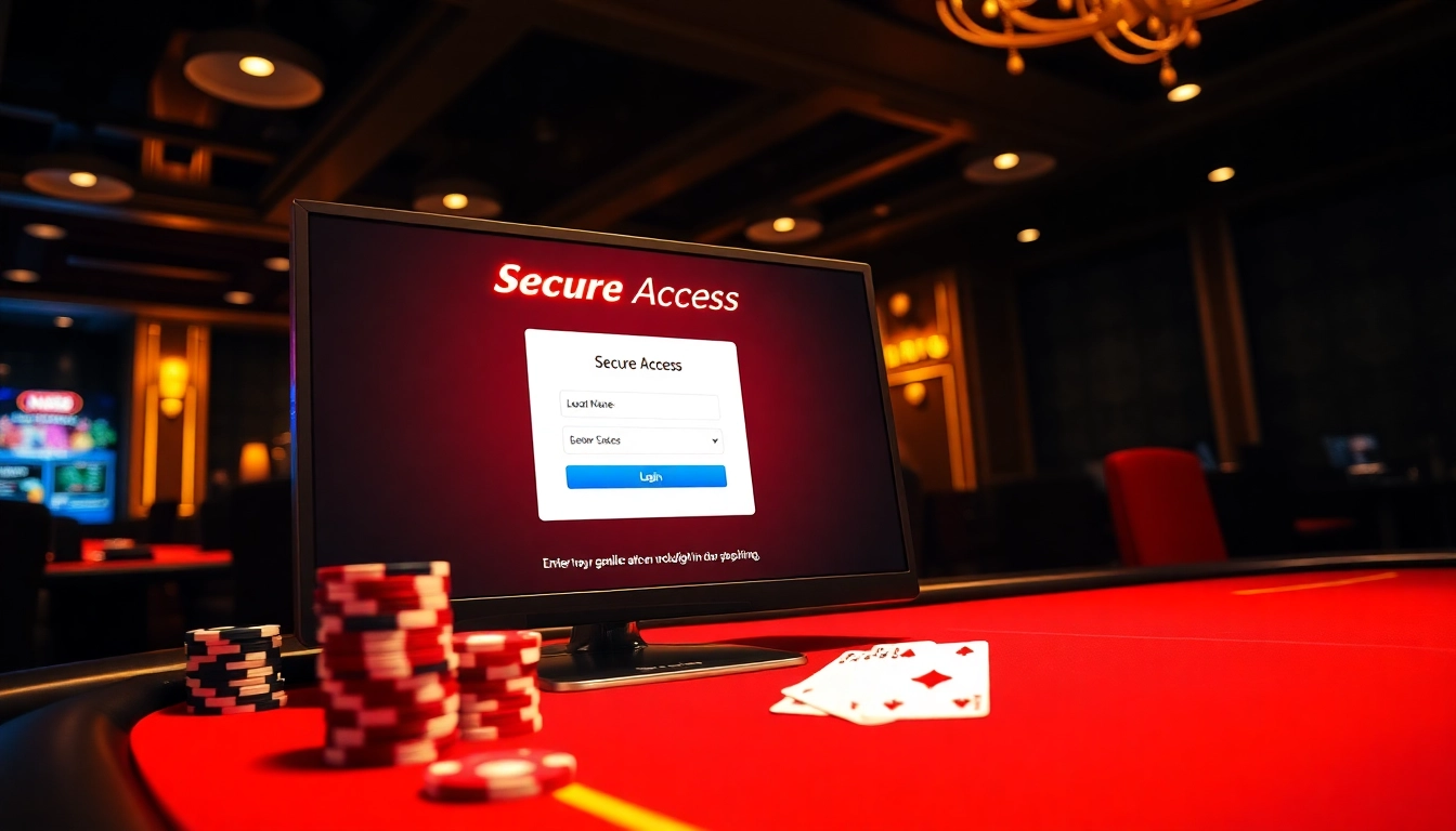 Experience NK88 đăng nhập with a secure online casino setup featuring cards and poker chips.