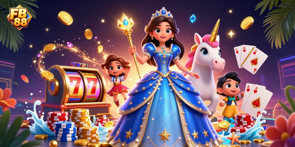 Experience exciting wins with FB 88 in this captivating casino illustration.