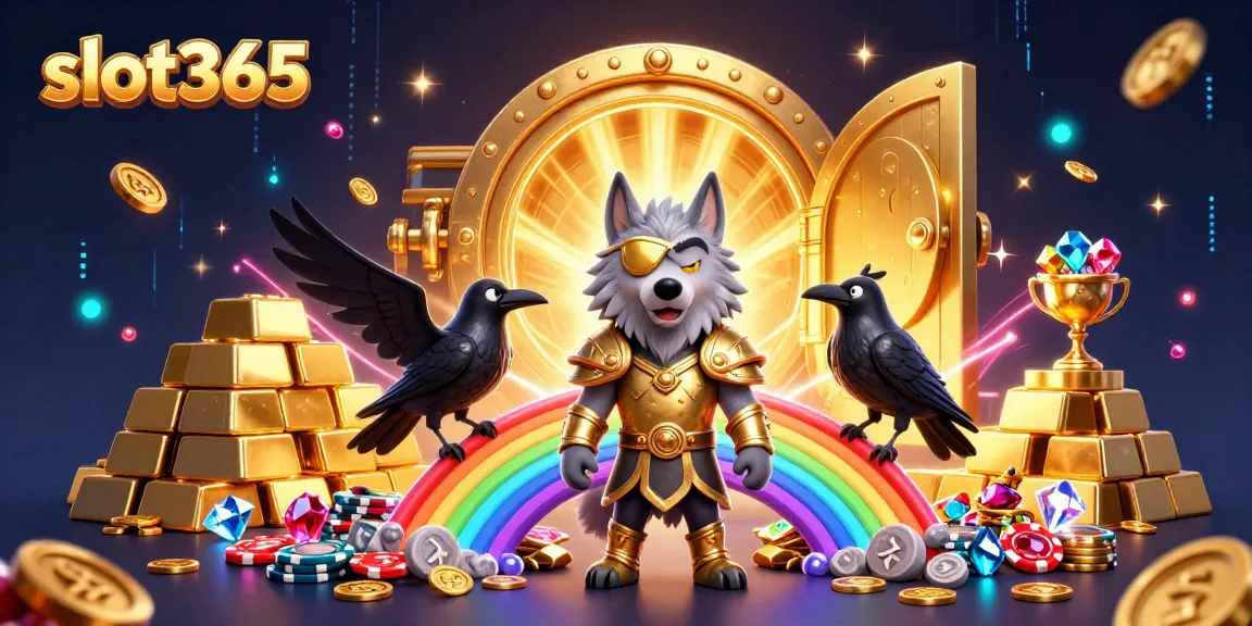 Experience exciting gameplay with slot365, featuring a grand scene of riches and mythical elements.