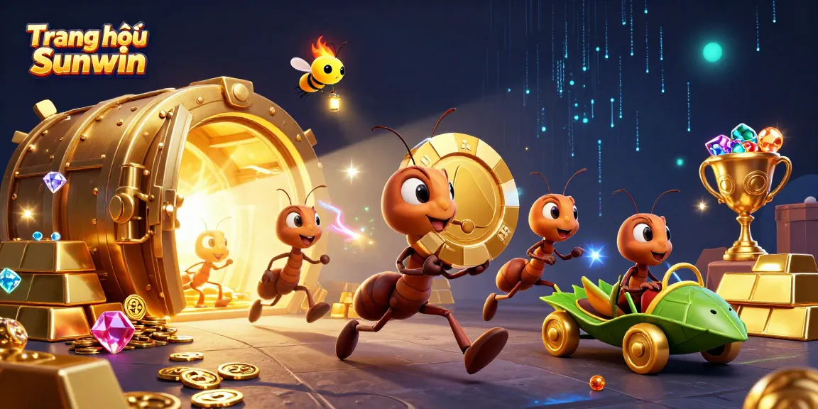 Engage with Trang chủ Sunwin's thrilling online gambling experience featuring a 3D ant heist.