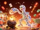 Win jackpots and prizes at crazyvegas with this vibrant 3D casino-inspired illustration of a galactic samurai